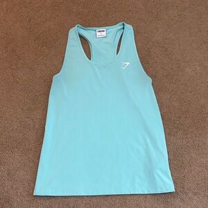 Gymshark Women's Light Blue Tank Top